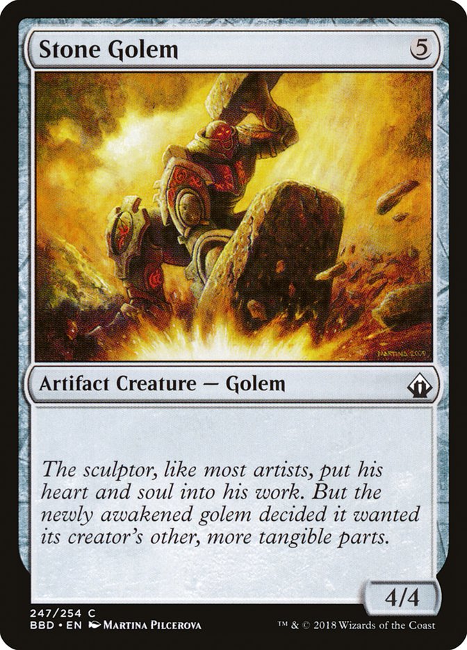 Stone Golem Battlebond #247 | Magic! The Gathering Single