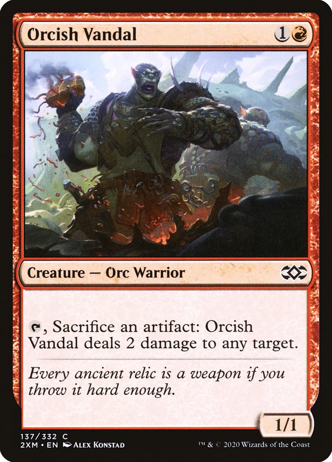 Orcish Vandal Double Masters #137 Card Front