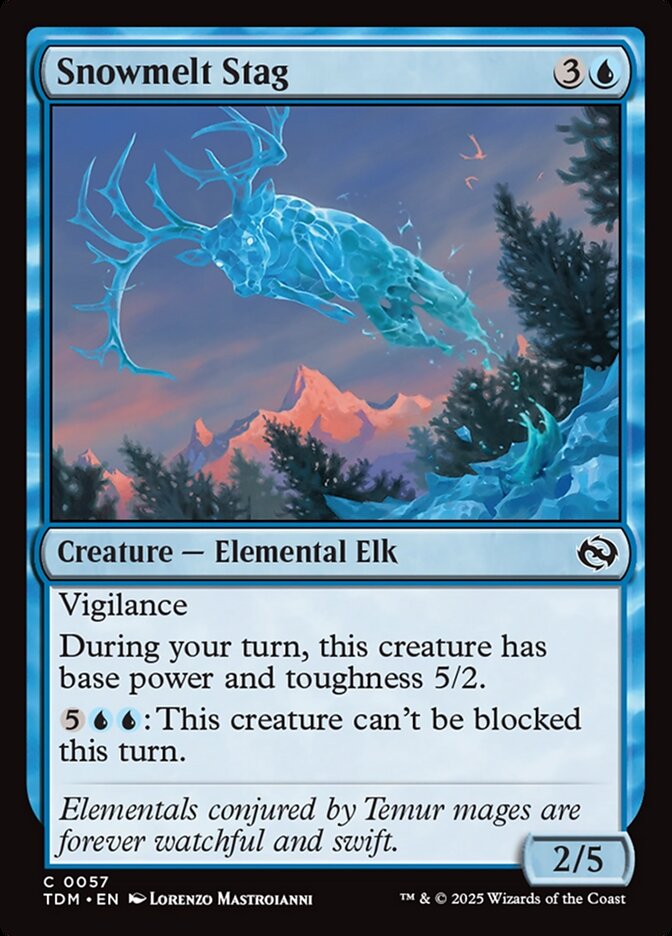 Snowmelt Stag Tarkir Dragonstorm #057