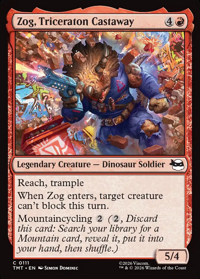 Zog, Triceraton Castaway Teenage Mutant Ninja Turtles #111