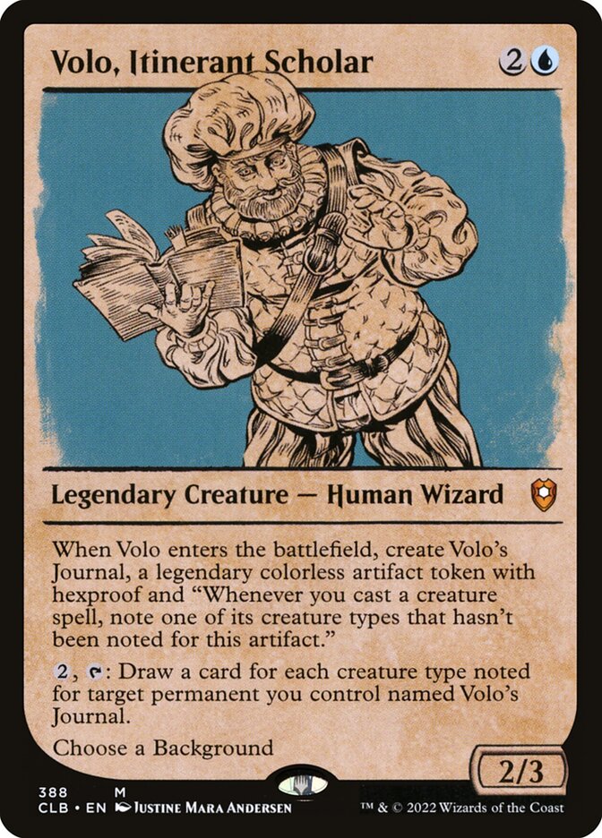 Volo, Itinerant Scholar - Commander Legends #388 Card Front
