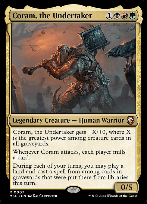 Coram, the Undertaker MTG Single | M3C Commander #007
