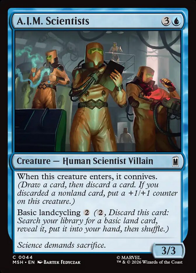 Marvel Superheroes A.I.M. Scientists Card Front