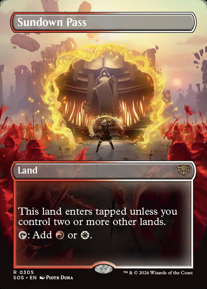 Sundown Pass Secrets of Strixhaven Borderless #305Card Front