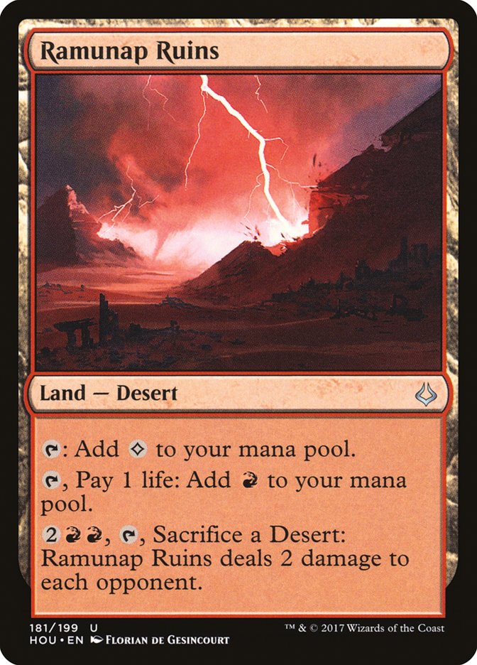 Hour of Devastation Ramunap Ruins #181 Card Front