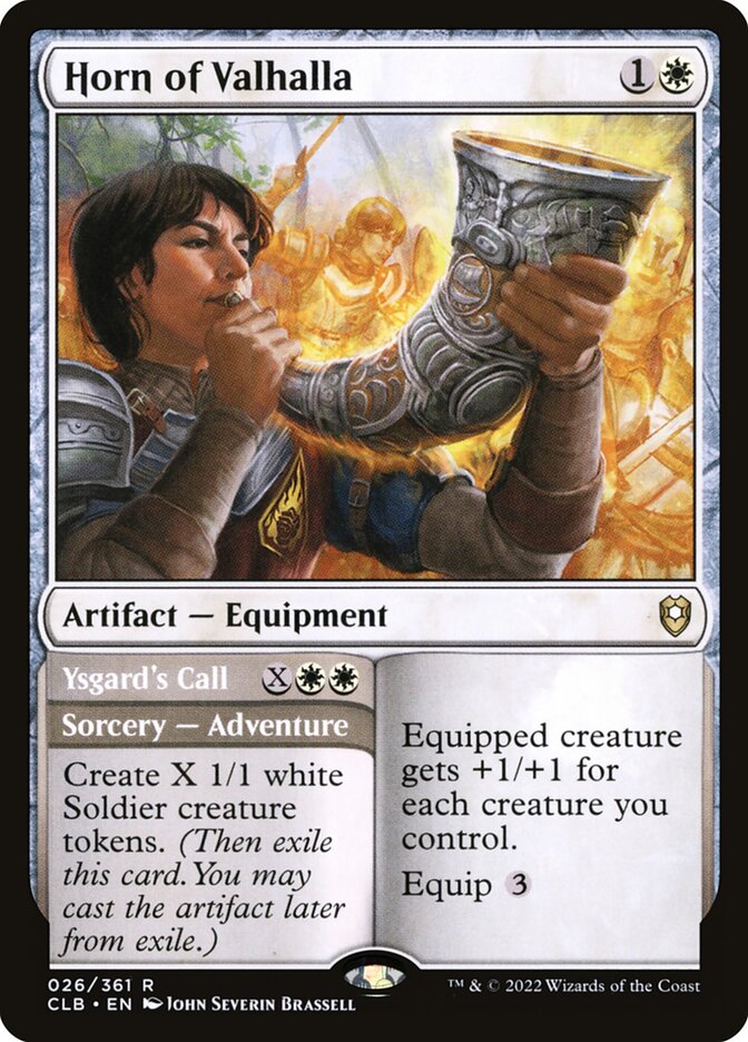 Horn of Valhalla // Ysgard's Call - Commander Legends #026 Card Front
