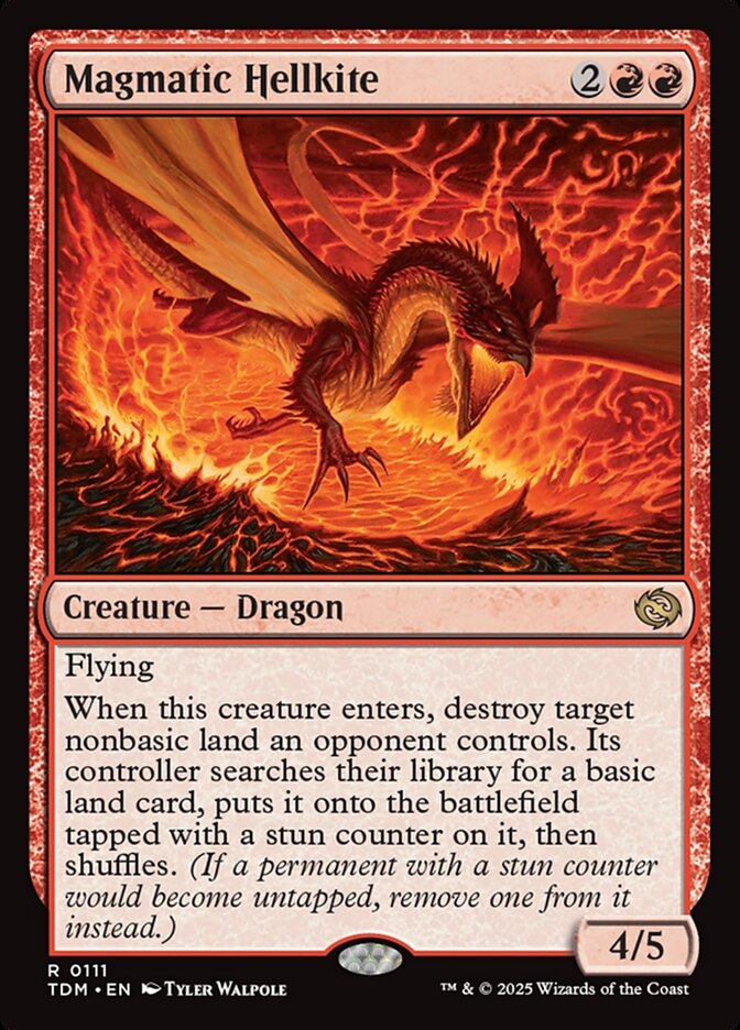 Magmatic Hellkite Tarkir Dragonstorm #111
