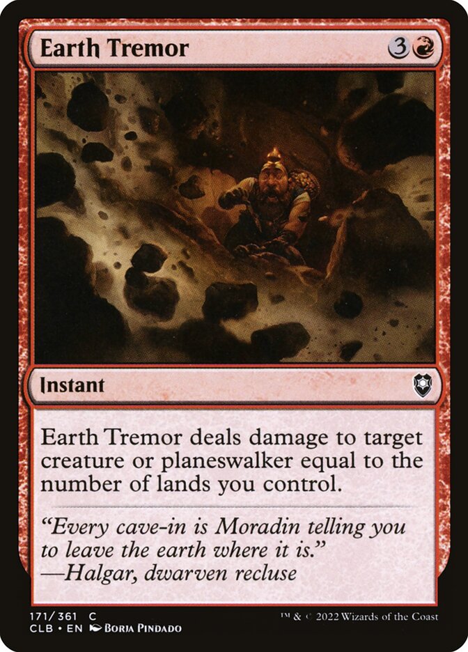 Earth Tremor - Commander Legends #171 Card Front