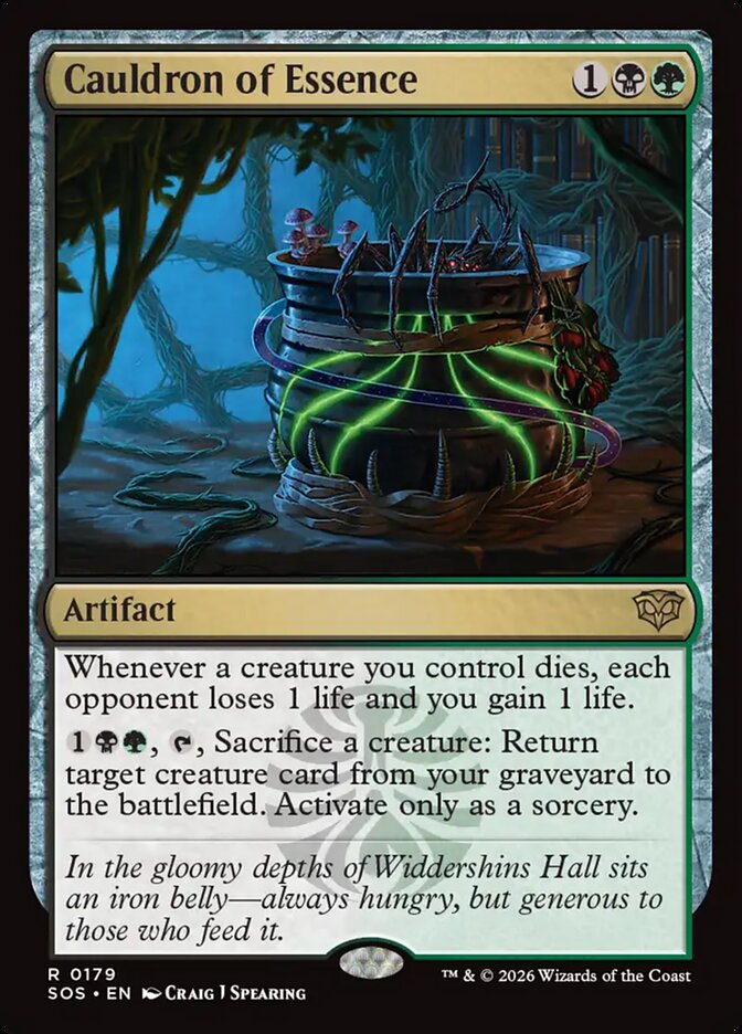 Cauldron of Essence Secrets of Strixhaven #179Card Front