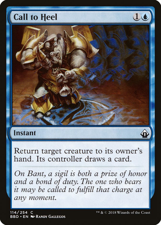 Call to Heel Battlebond #114 | Magic! The Gathering Single