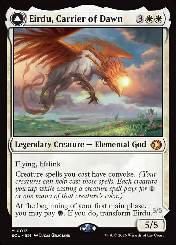 Eirdu, Carrier of Dawn // Isilu, Carrier of Twilight Lorwyn Eclipsed #013