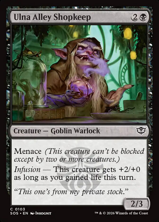 Ulna Alley Shopkeep Secrets of Strixhaven #103Card Front