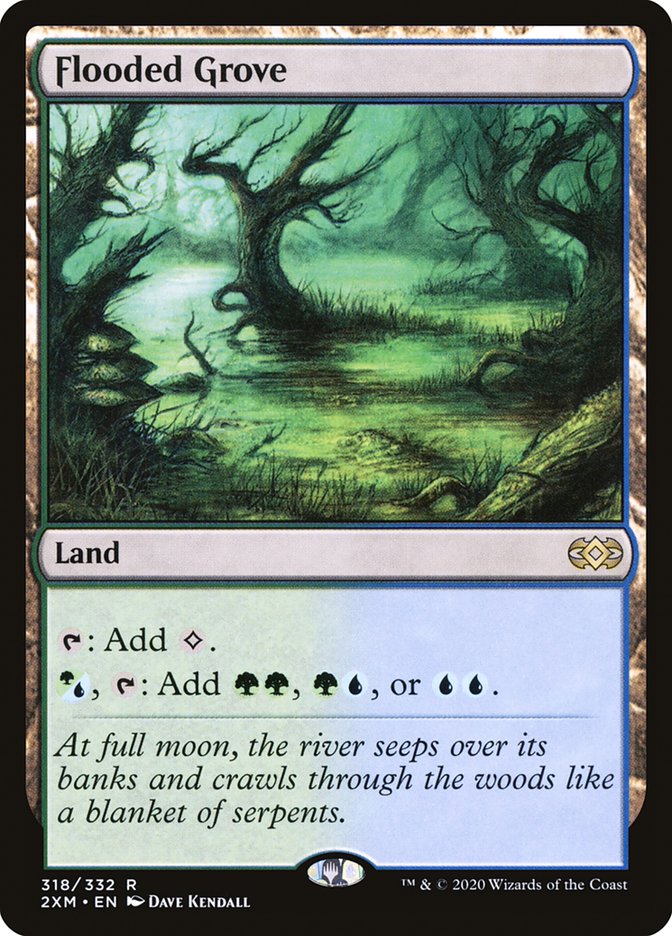 Flooded Grove Double Masters #318 Card Front