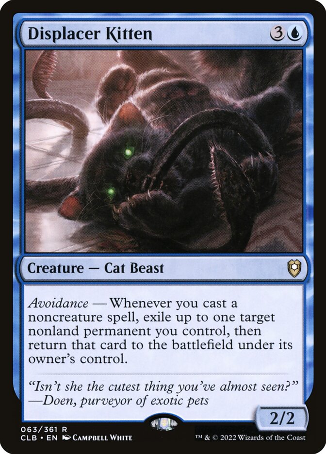 Displacer Kitten - Commander Legends #063 Card Front