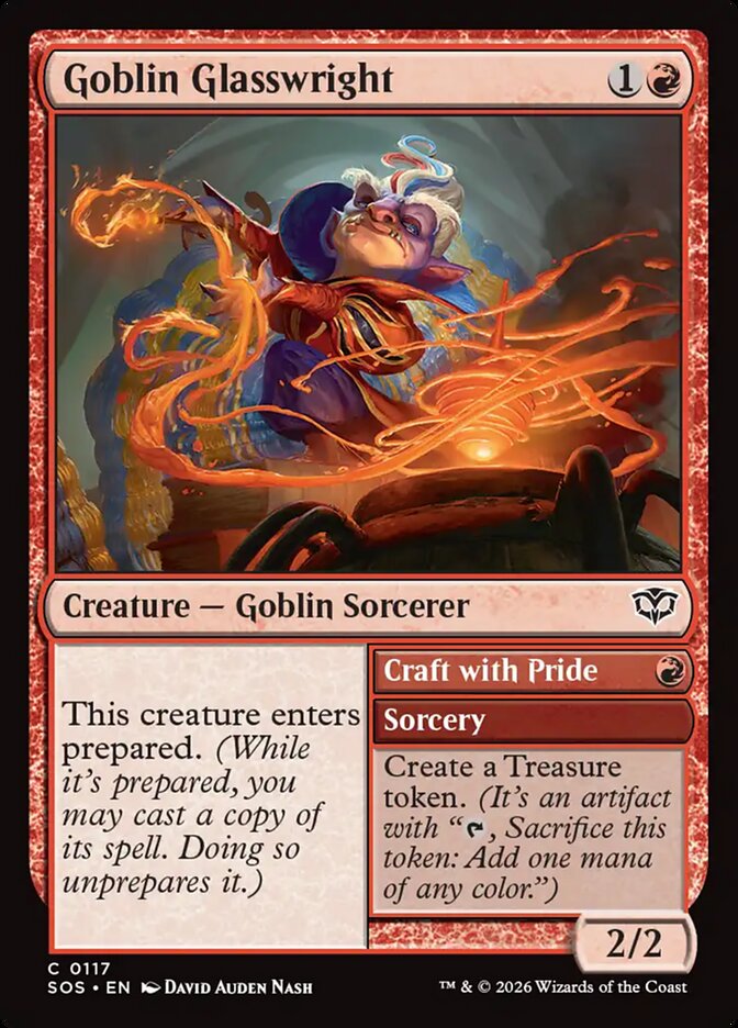 Goblin Glasswright // Craft with Pride Secrets of Strixhaven #117Card Front