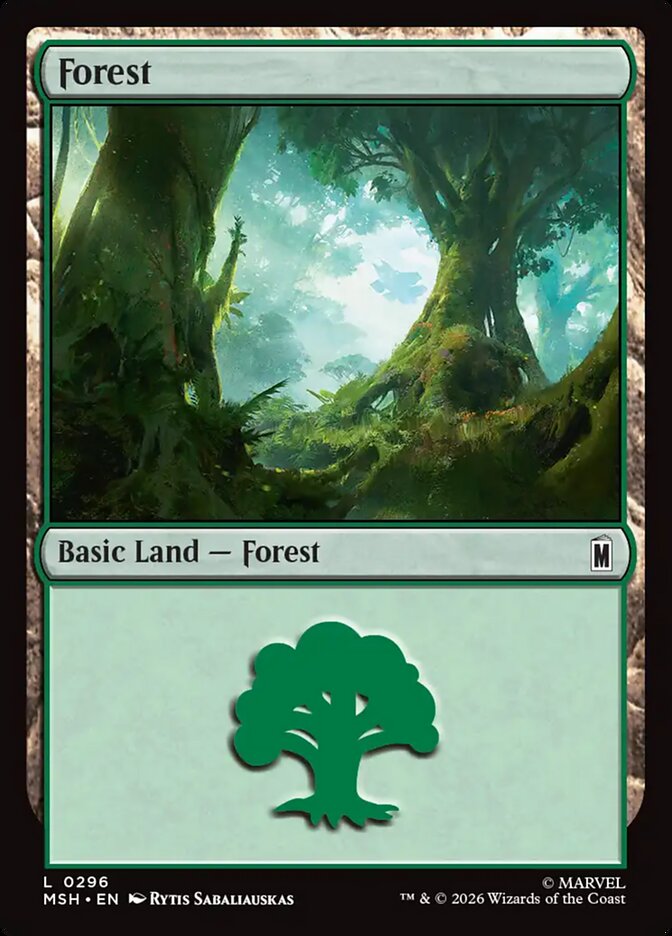 Marvel Superheroes Forest Card Front