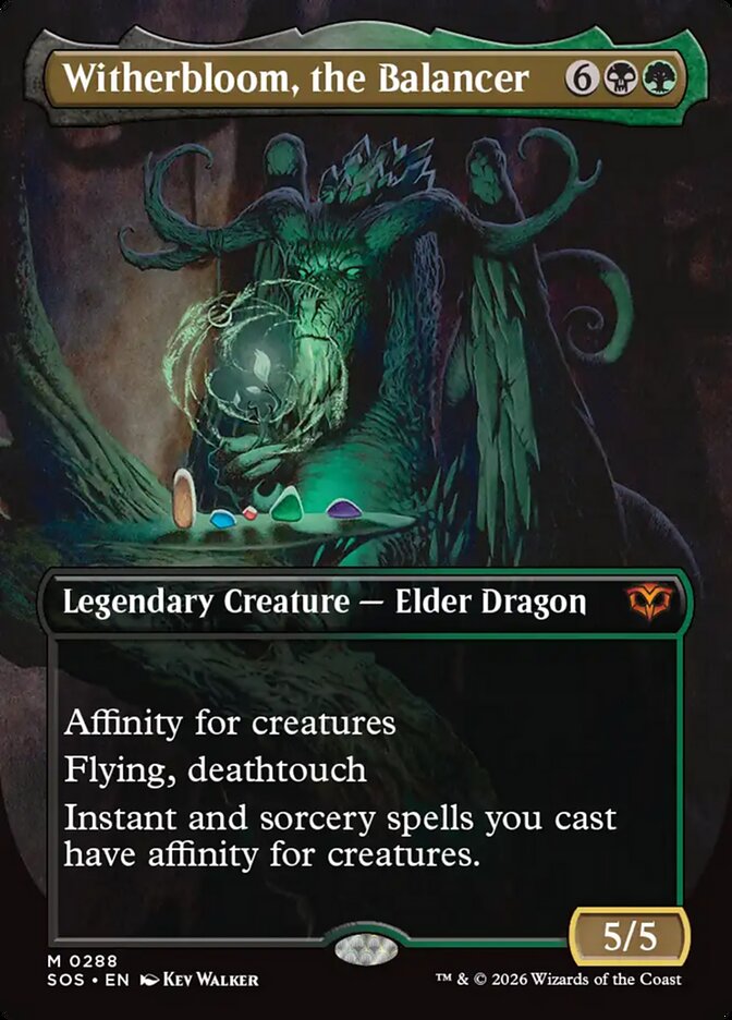 Witherbloom, the Balancer Secrets of Strixhaven Borderless #288Card Front