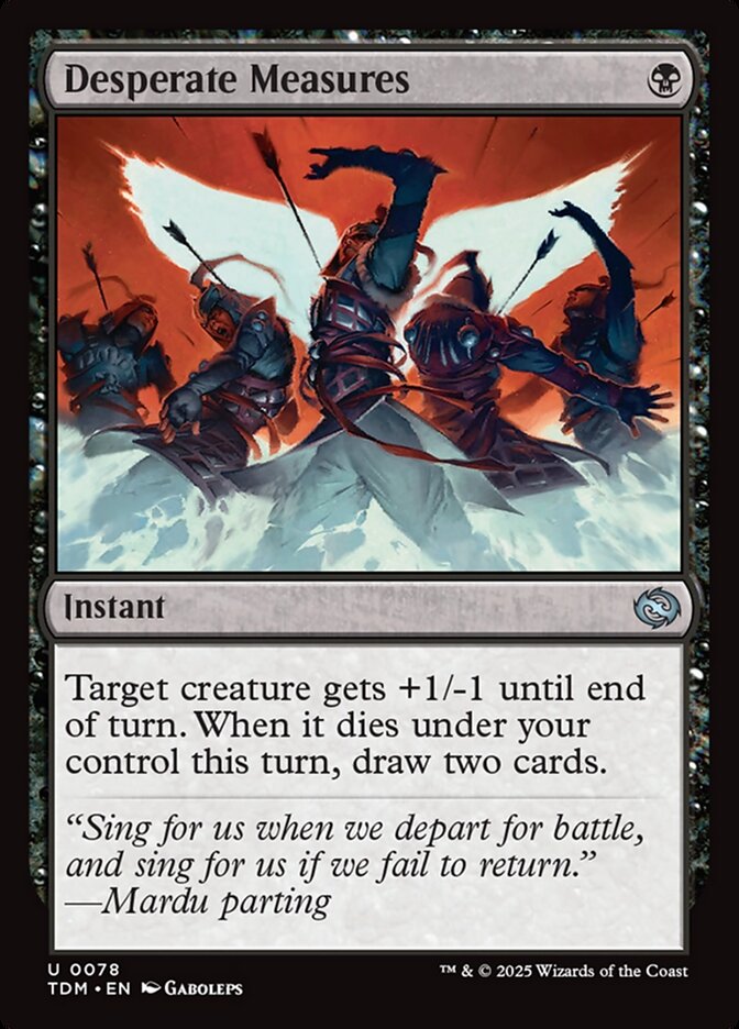 Desperate Measures Tarkir Dragonstorm #078