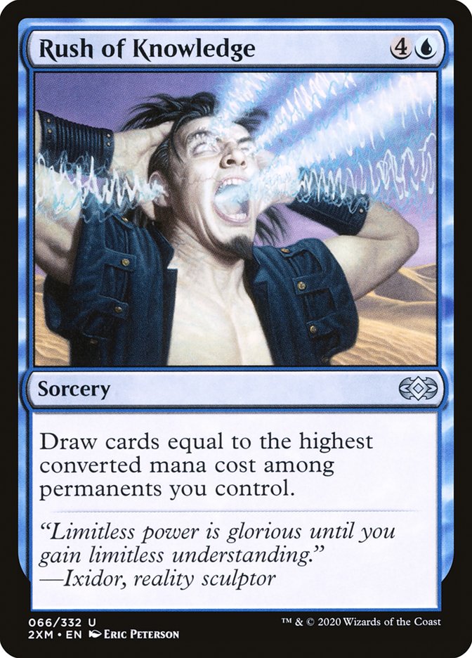 Rush of Knowledge Double Masters #066 Card Front