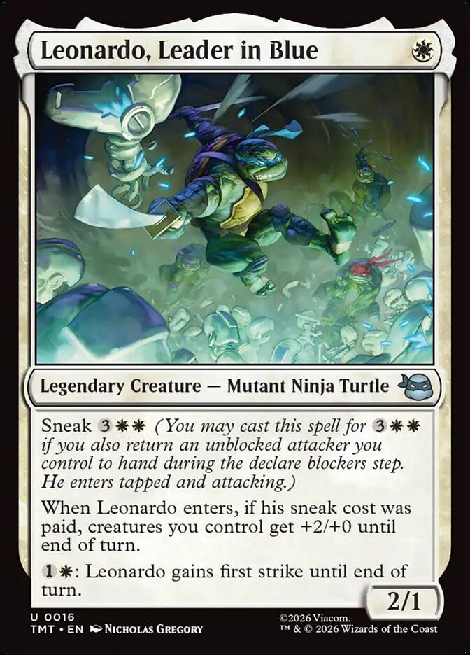 Leonardo, Leader in Blue Teenage Mutant Ninja Turtles #016