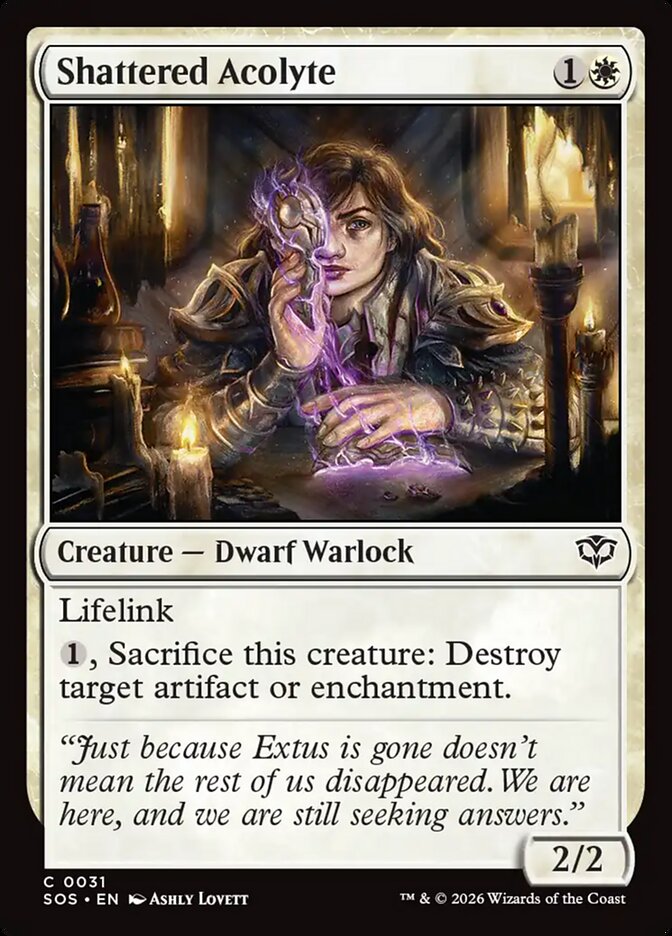 Shattered Acolyte Secrets of Strixhaven #031Card Front