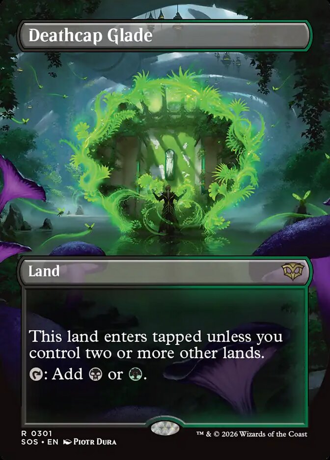 Deathcap Glade Secrets of Strixhaven Borderless #301Card Front