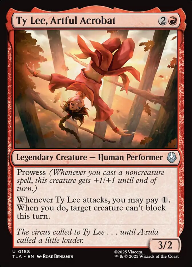 Ty Lee, Artful Acrobat Avatar The Last Airbender #158 MTG Single Card Front