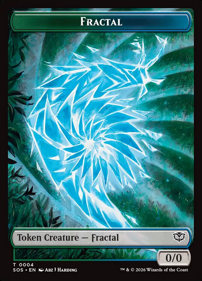 Fractal Secrets of Strixhaven Token #004Card Front