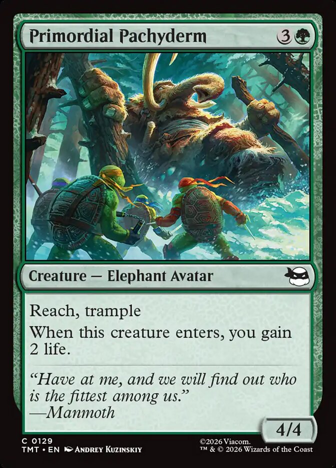 Primordial Pachyderm Teenage Mutant Ninja Turtles #129