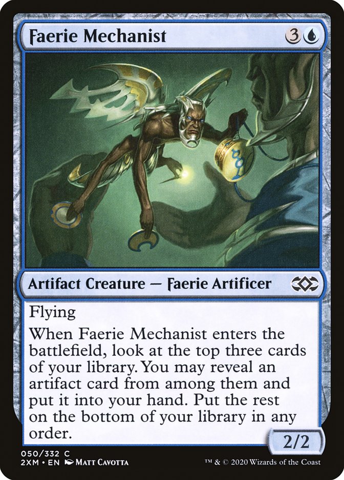 Faerie Mechanist Double Masters #050 Card Front