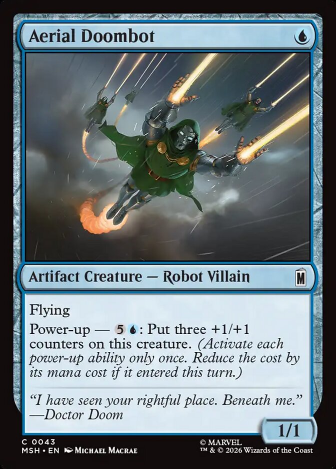 Marvel Superheroes Aerial Doombot Card Front