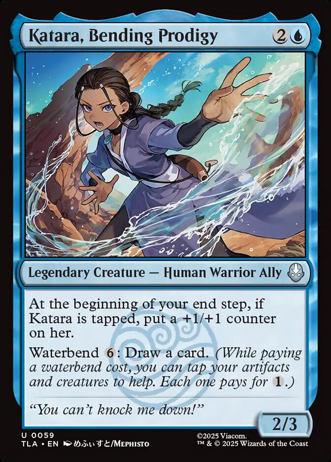 Katara, Bending Prodigy Avatar The Last Airbender #059 MTG Single Card Front