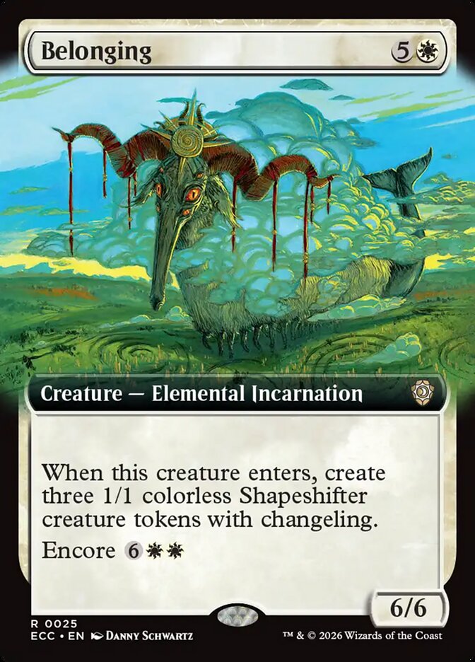 Belonging Lorwyn Eclipsed Commander Extended Art #025