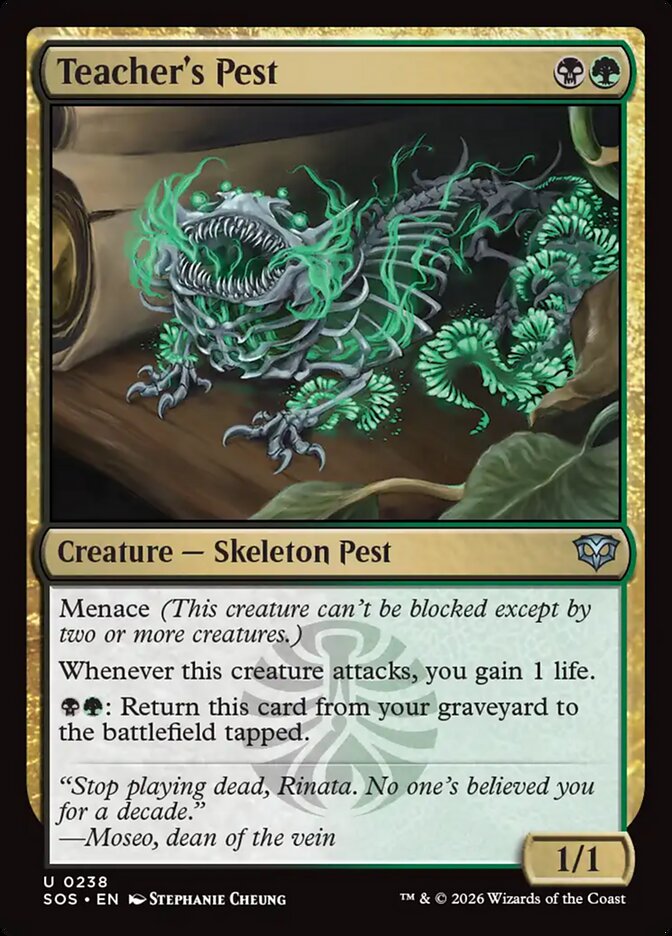 Teacher's Pest Secrets of Strixhaven #238Card Front