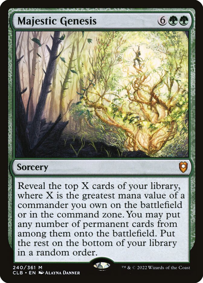 Majestic Genesis - Commander Legends #240 Card Front