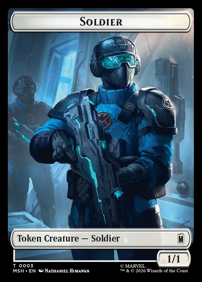 Marvel Superheroes Soldier Card Front
