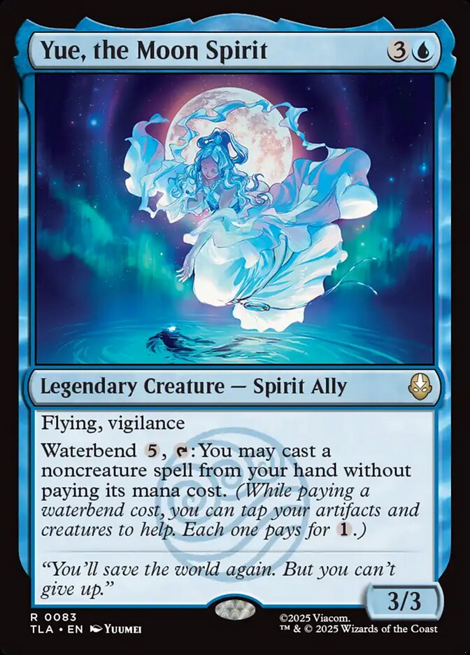 Yue, the Moon Spirit Avatar The Last Airbender #083 MTG Single Card Front