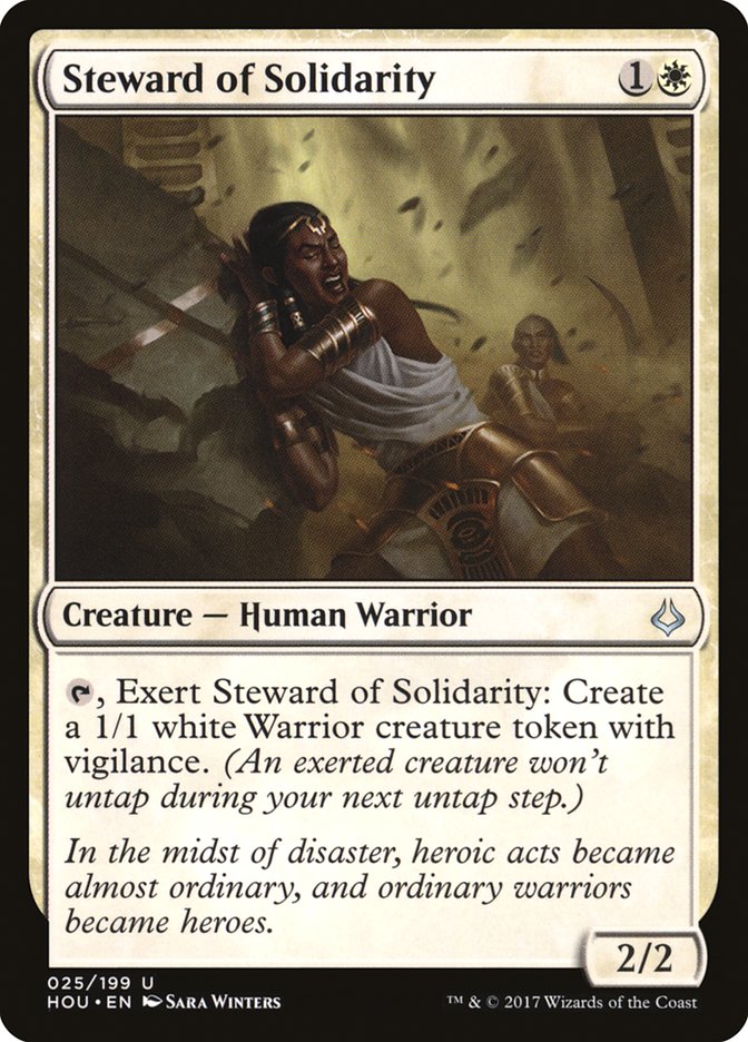 Hour of Devastation Steward of Solidarity #025 Card Front