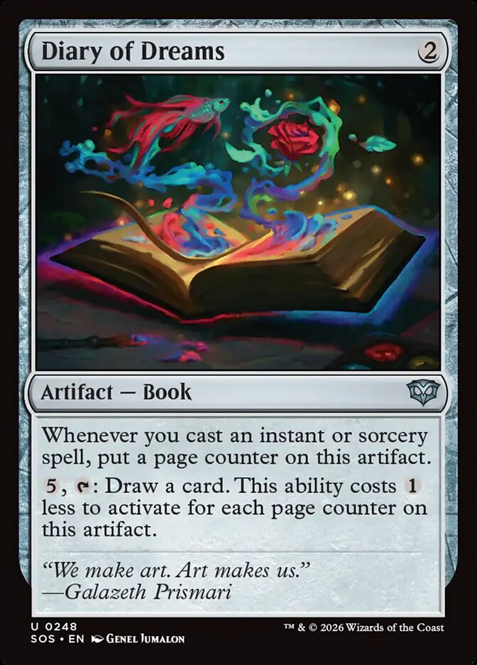 Diary of Dreams Secrets of Strixhaven #248Card Front