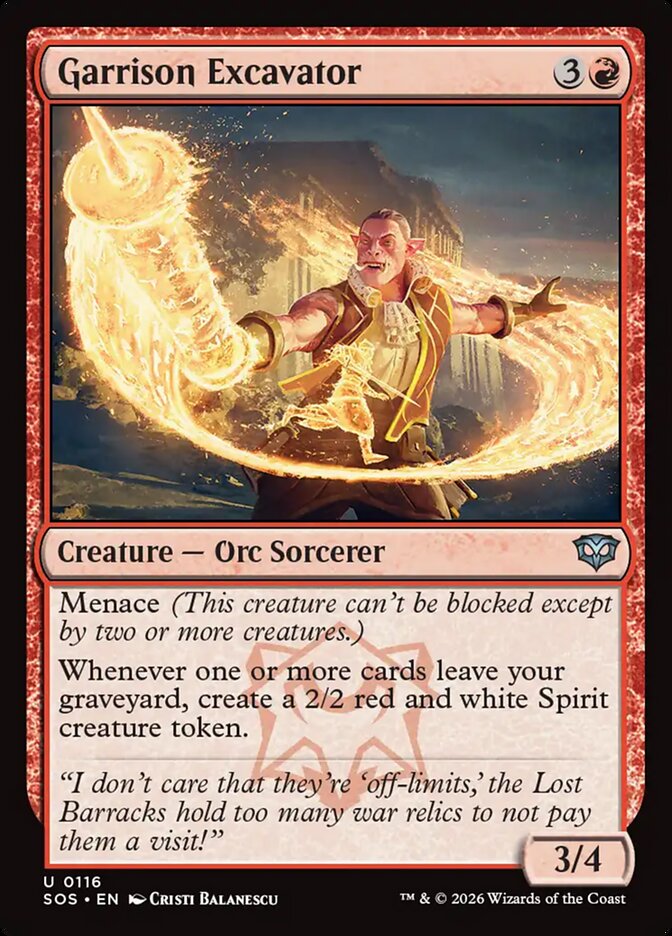 Garrison Excavator Secrets of Strixhaven #116Card Front