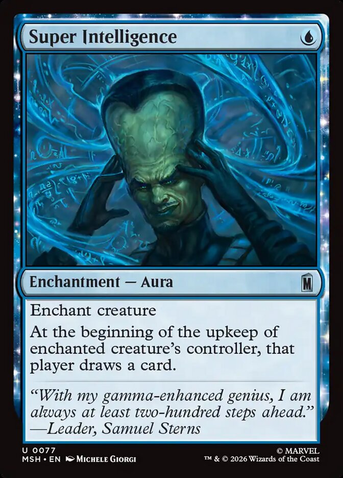 Marvel Superheroes Super Intelligence Card Front
