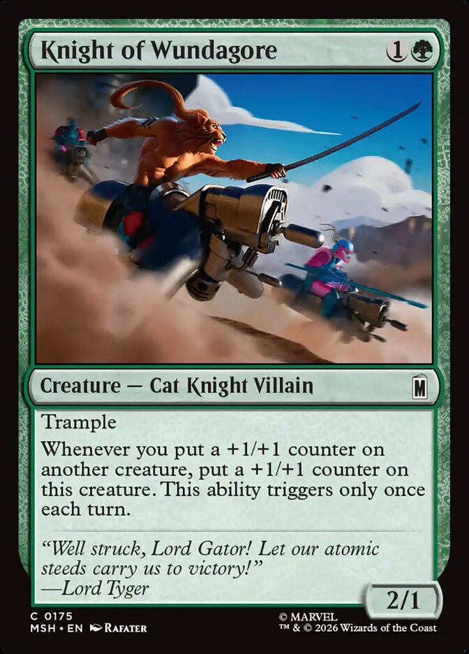 Marvel Superheroes Knight of Wundagore Card Front