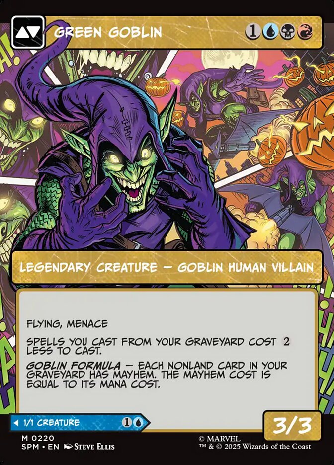 Norman Osborn // Green Goblin Borderless Panel - Spider-Man #220