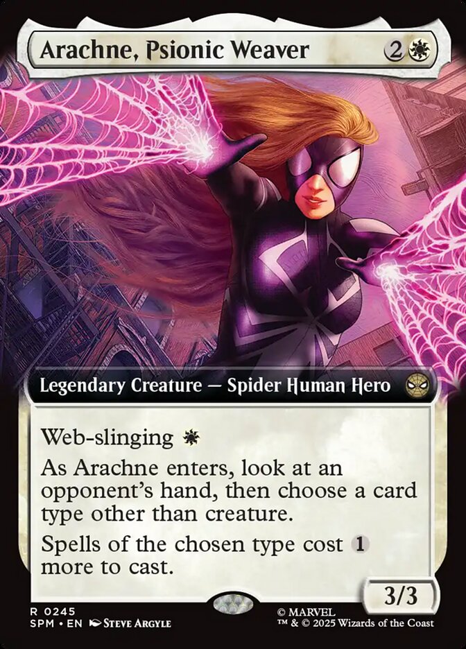 Arachne, Psionic Weaver Extended Art - Spider-Man #245