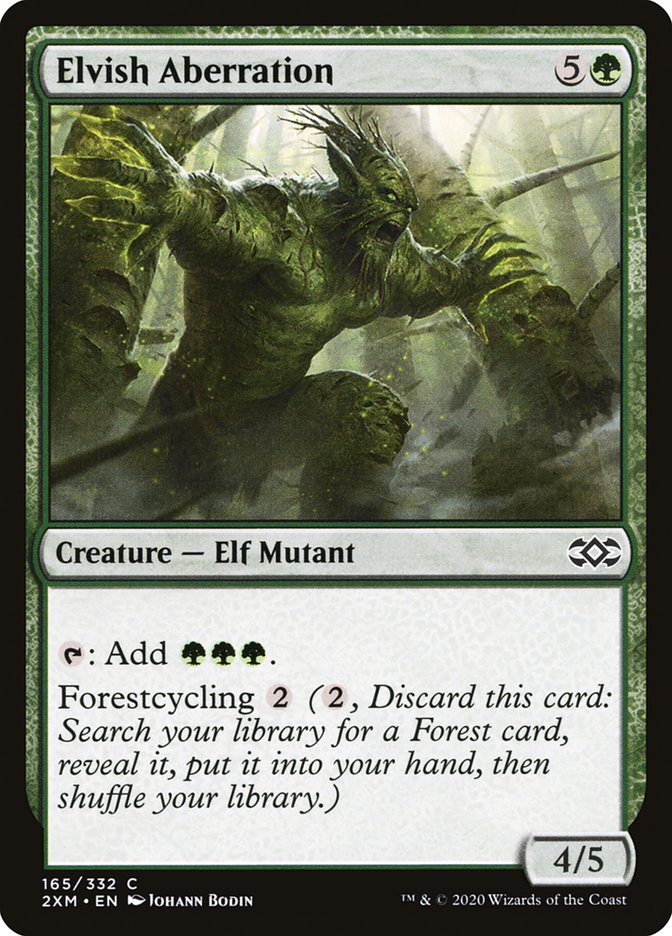 Elvish Aberration Double Masters #165 Card Front