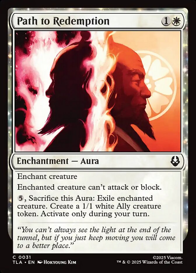 Path to Redemption Avatar The Last Airbender #031 MTG Single Card Front