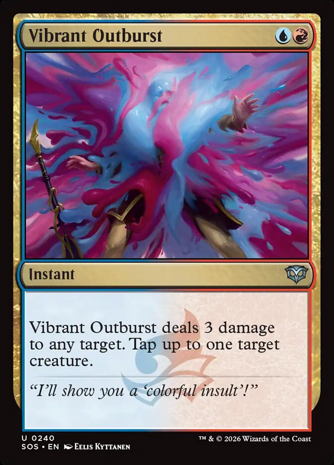 Vibrant Outburst Secrets of Strixhaven #240Card Front