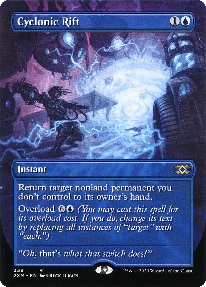Borderless Cyclonic Rift Double Masters #339 Card Front
