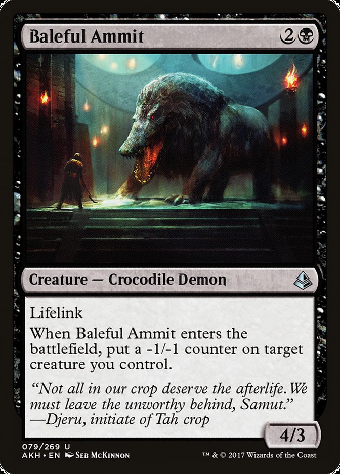 Baleful Ammit Amonkhet #079 | Magic! The Gathering Singles