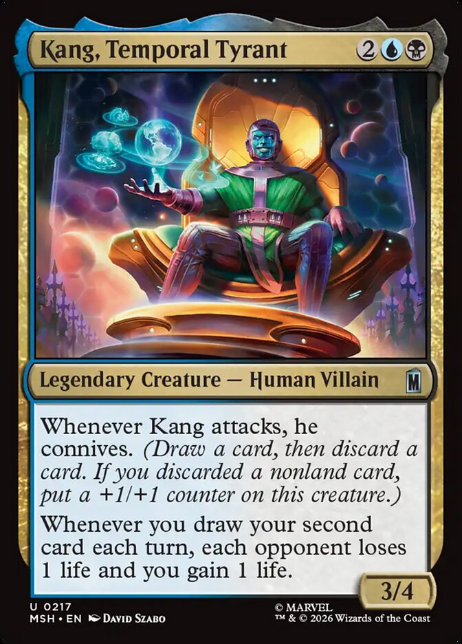 Marvel Superheroes Kang, Temporal Tyrant Card Front